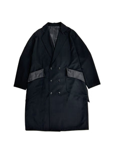 SULVAM - Ladies Classic Over Coat - SS25 - BLACK